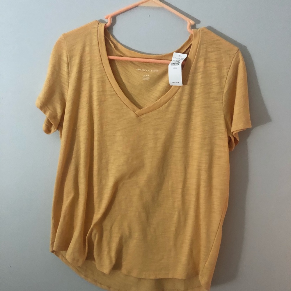 AE v neck yellow t shirt!